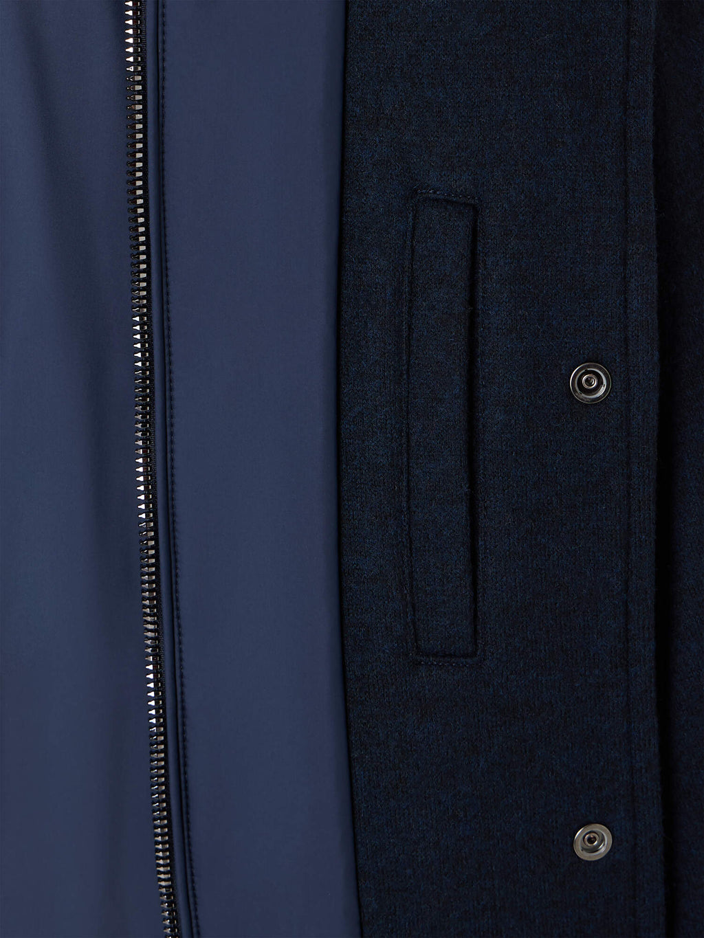 blouson zippé bimatière