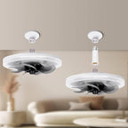 Ventilateur plafonnier silencieux réglable 2-en-1 avec télécommande