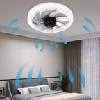 Ventilateur plafonnier silencieux réglable 2-en-1 avec télécommande