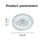 Ventilateur plafonnier silencieux réglable 2-en-1 avec télécommande