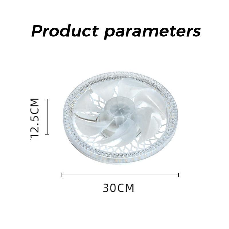 Ventilateur plafonnier silencieux réglable 2-en-1 avec télécommande