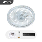 Ventilateur plafonnier silencieux réglable 2-en-1 avec télécommande