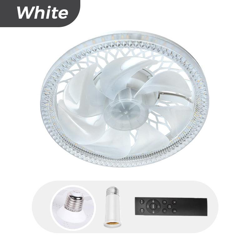 Ventilateur plafonnier silencieux réglable 2-en-1 avec télécommande