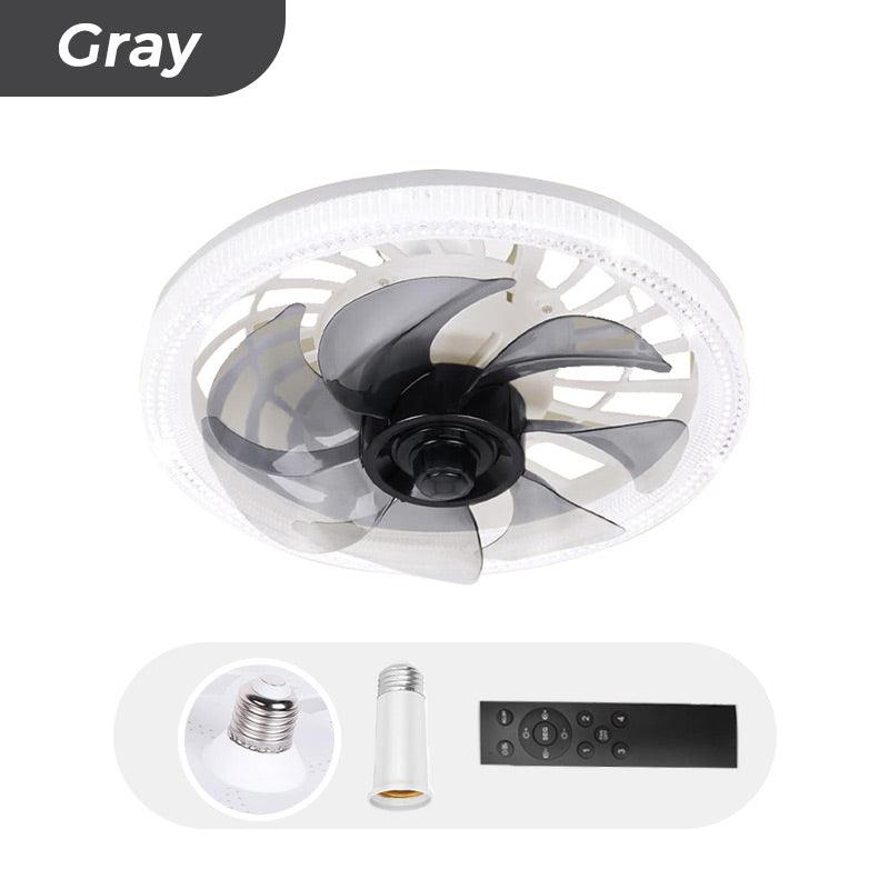 Ventilateur plafonnier silencieux réglable 2-en-1 avec télécommande