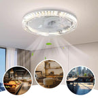 Ventilateur plafonnier silencieux réglable 2-en-1 avec télécommande