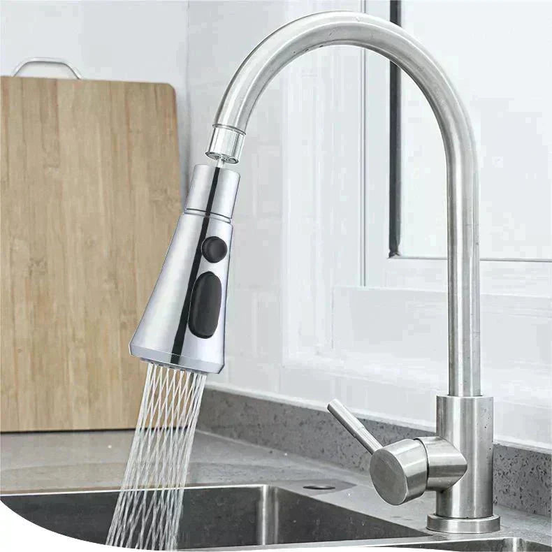 Robinet rotatif à 360° haute pression + adaptateur – Flexible, puissant et économique en eau