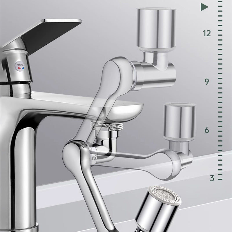 Adaptateur de robinet orientable à 1440° et anti-éclaboussures