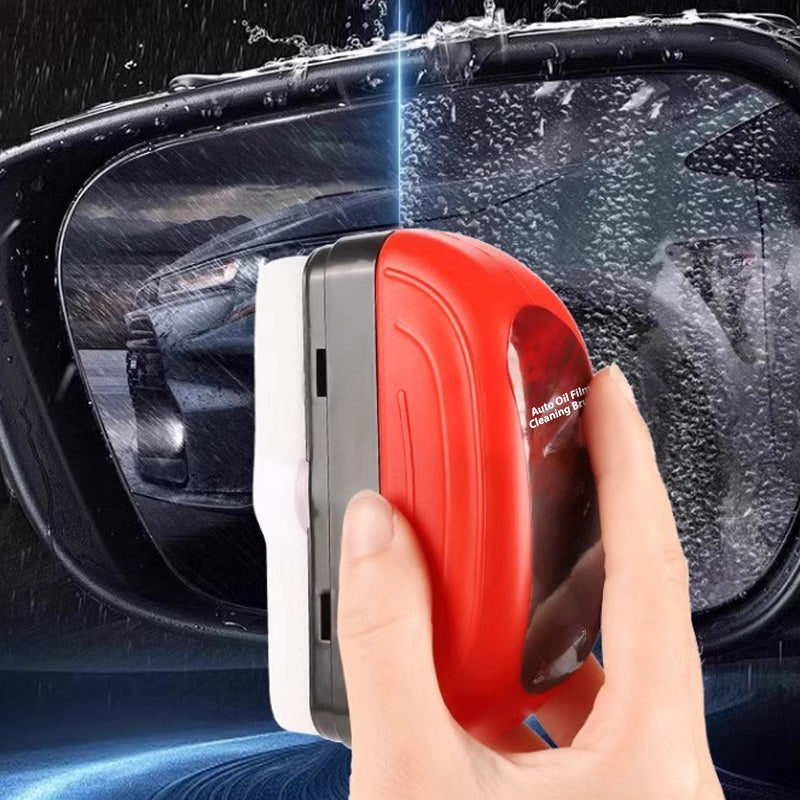 Brosse de nettoyage pour film gras automobile avec recharge de liquide de 100 ml - Ensemble de 4 pièces
