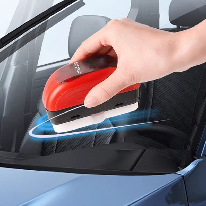 Brosse de nettoyage pour film gras automobile avec recharge de liquide de 100 ml - Ensemble de 4 pièces