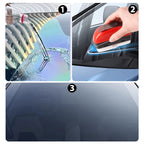 Brosse de nettoyage pour film gras automobile avec recharge de liquide de 100 ml - Ensemble de 4 pièces