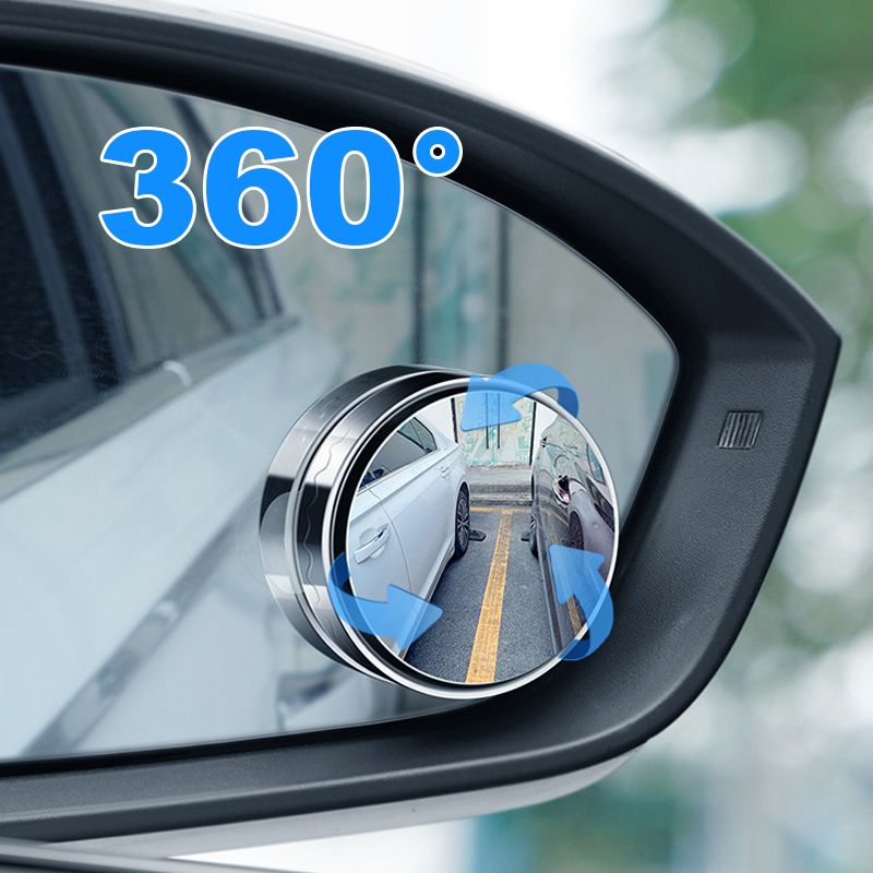Rétroviseur grand angle à ventouse pour voiture (lot de 2)