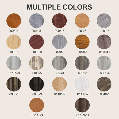 (36 in × 6 in × 1/8 in) Wood Grain Peel and Stick Floor Tiles, Self-Adhesive, Waterproof & Easy DIY Installation