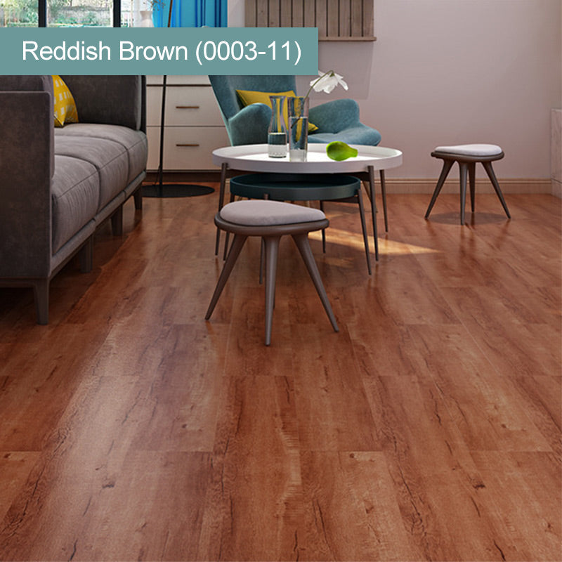 (36 in × 6 in × 1/8 in) Wood Grain Peel and Stick Floor Tiles, Self-Adhesive, Waterproof & Easy DIY Installation