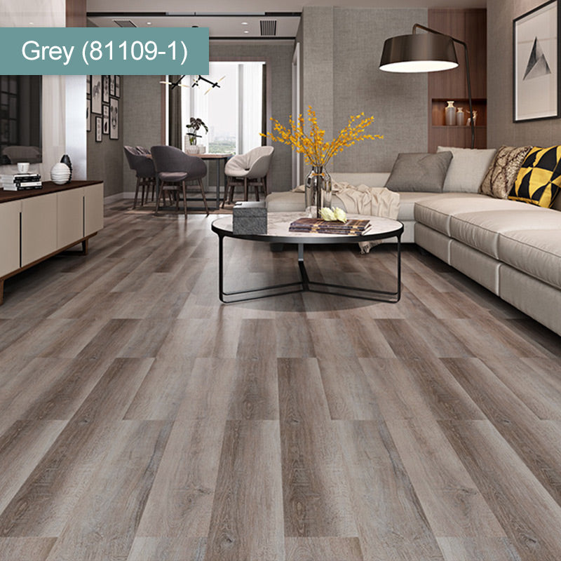 (36 in × 6 in × 1/8 in) Wood Grain Peel and Stick Floor Tiles, Self-Adhesive, Waterproof & Easy DIY Installation