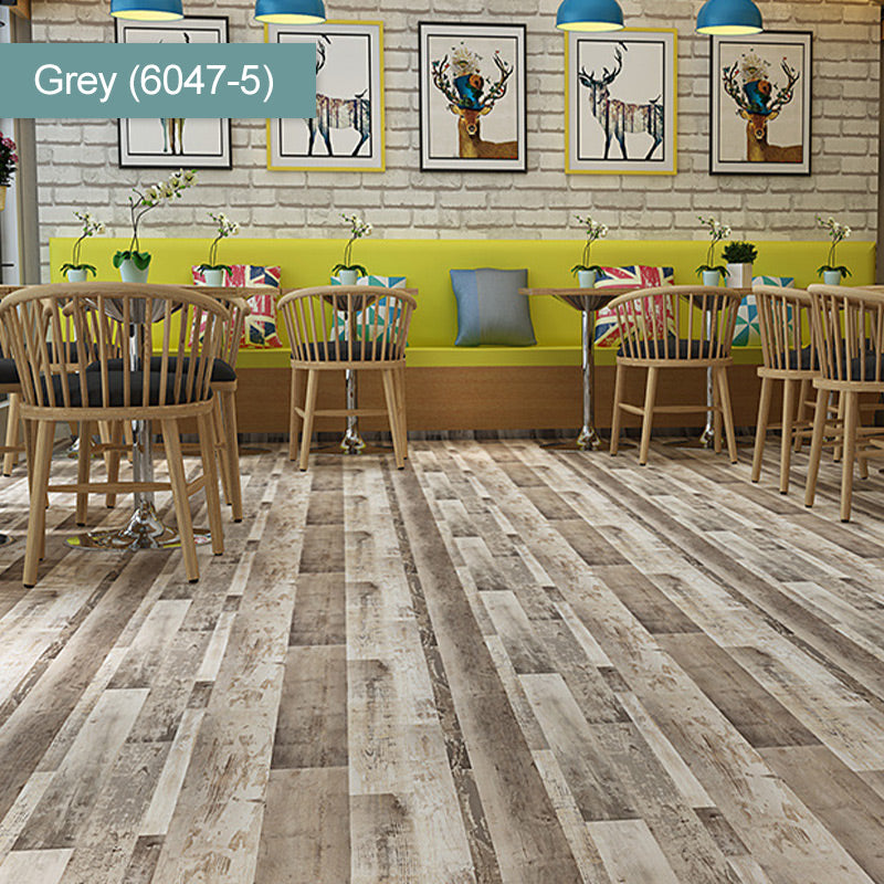 (36 in × 6 in × 1/8 in) Wood Grain Peel and Stick Floor Tiles, Self-Adhesive, Waterproof & Easy DIY Installation