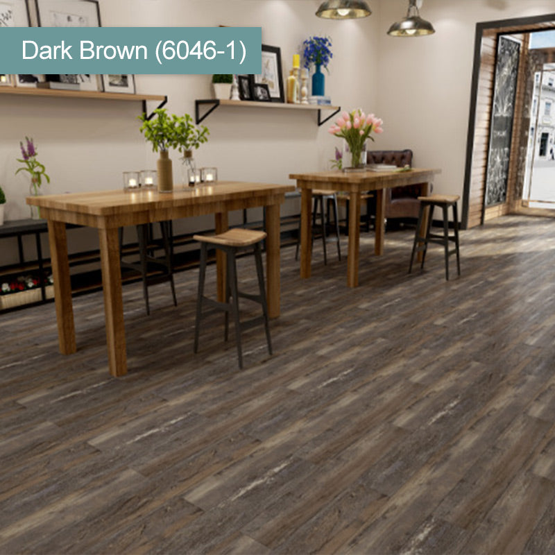 (36 in × 6 in × 1/8 in) Wood Grain Peel and Stick Floor Tiles, Self-Adhesive, Waterproof & Easy DIY Installation