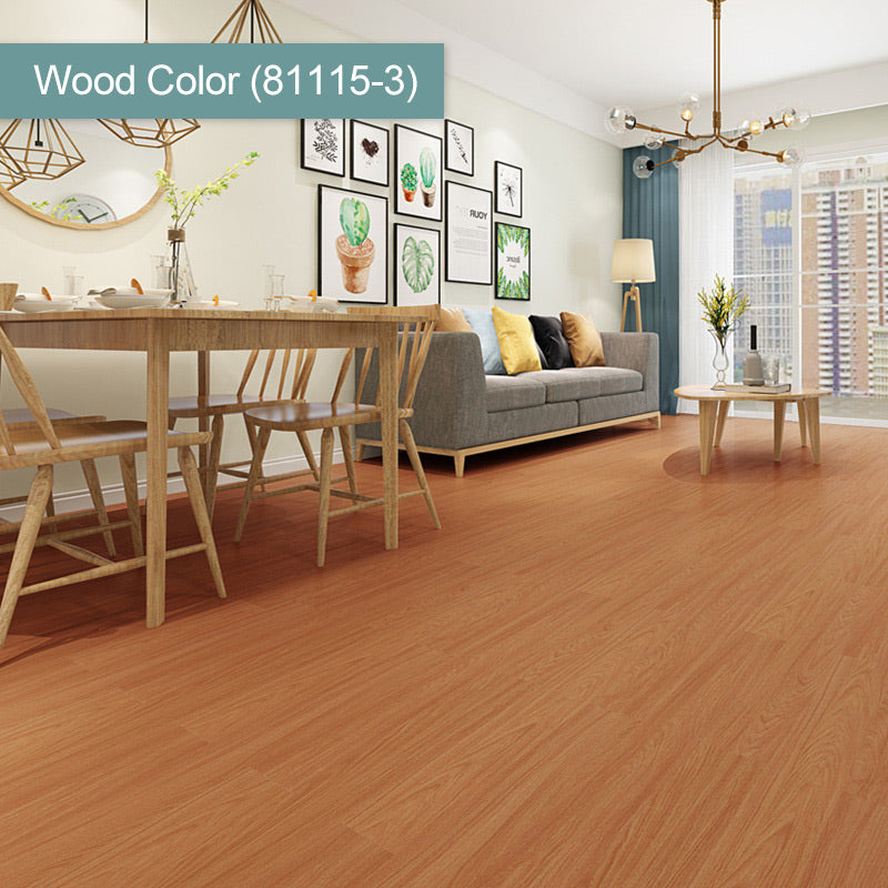 (36 in × 6 in × 1/8 in) Wood Grain Peel and Stick Floor Tiles, Self-Adhesive, Waterproof & Easy DIY Installation