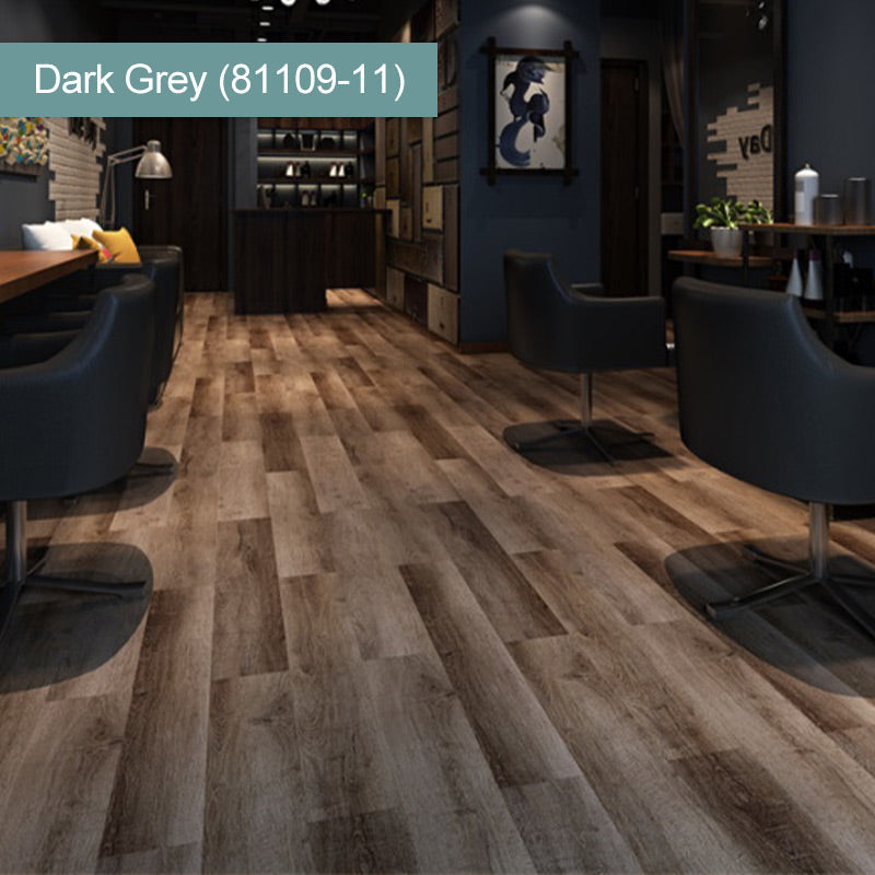 (36 in × 6 in × 1/8 in) Wood Grain Peel and Stick Floor Tiles, Self-Adhesive, Waterproof & Easy DIY Installation