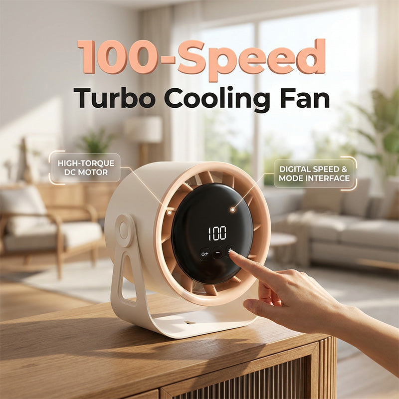100-Speed High Velocity Hanging Circulating Fan