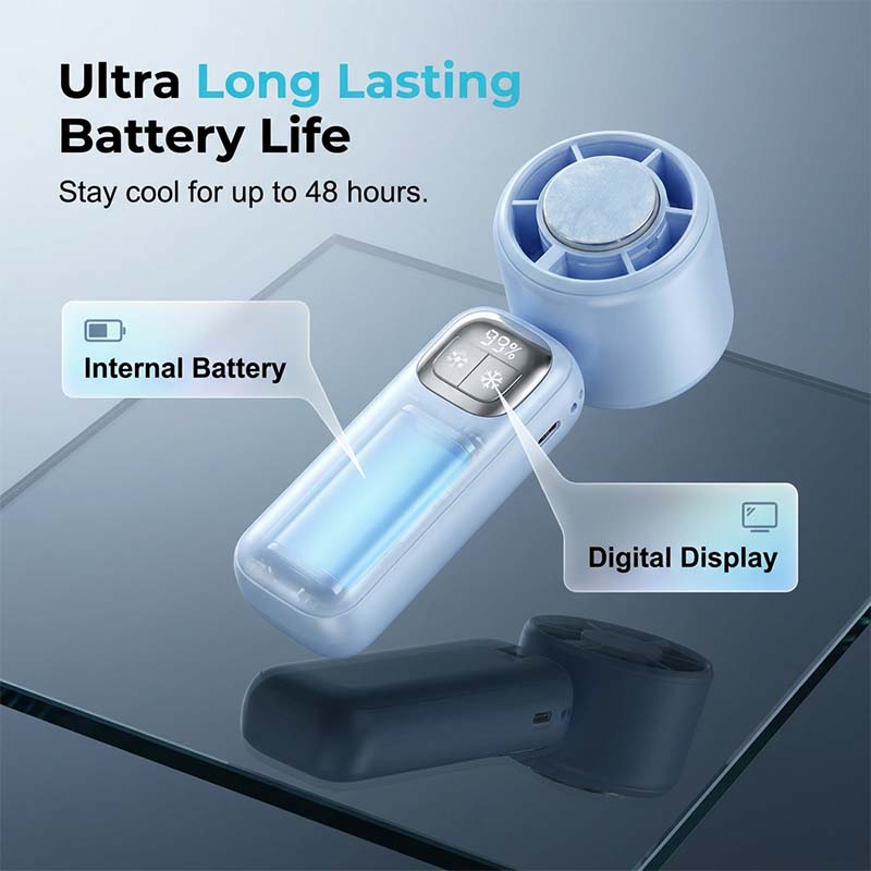 (Was 59.99 $, Now 24.99 $)!! Foldable Handheld Cooling Fan with LED Display