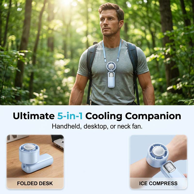 (Was 59.99 $, Now 24.99 $)!! Foldable Handheld Cooling Fan with LED Display
