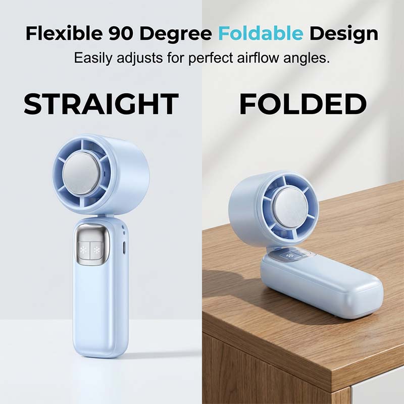 (Was 59.99 $, Now 24.99 $)!! Foldable Handheld Cooling Fan with LED Display