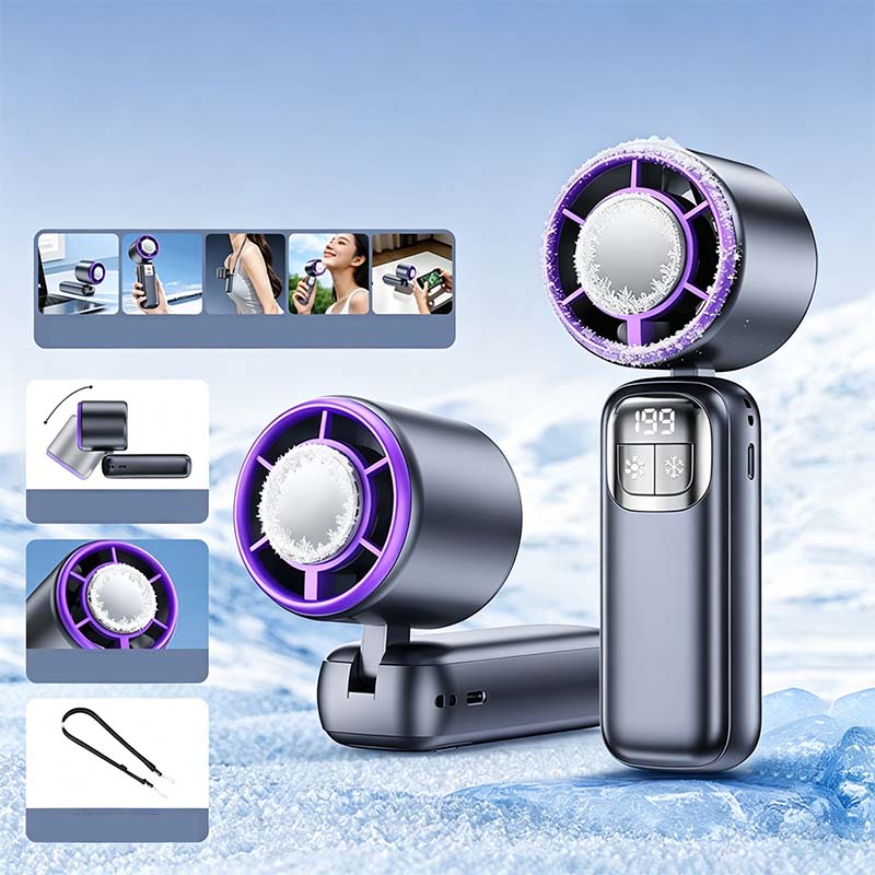 (Was 59.99 $, Now 24.99 $)!! Foldable Handheld Cooling Fan with LED Display