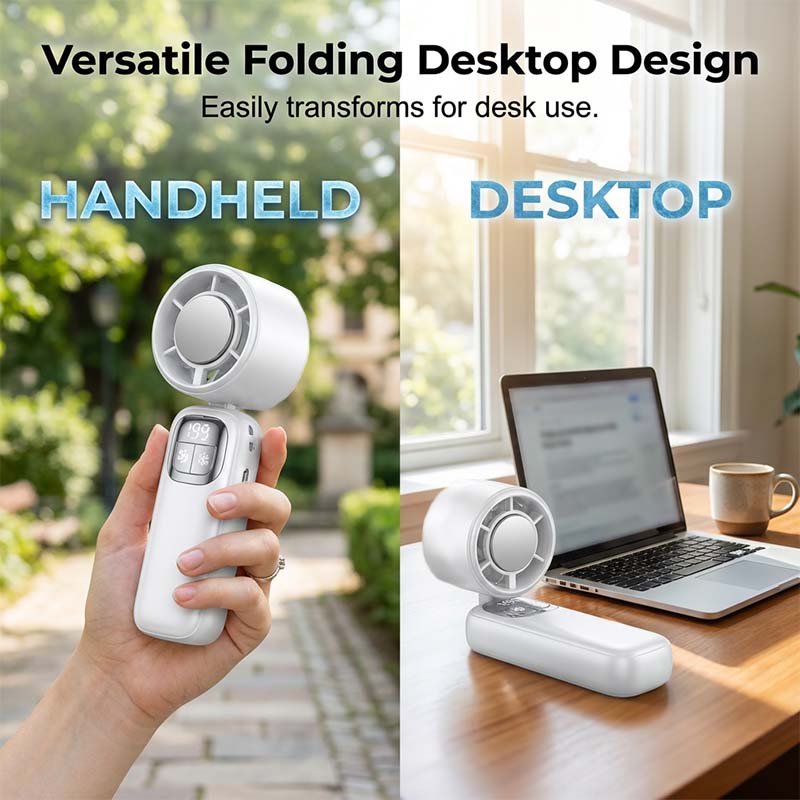 (Was 59.99 $, Now 24.99 $)!! Foldable Handheld Cooling Fan with LED Display