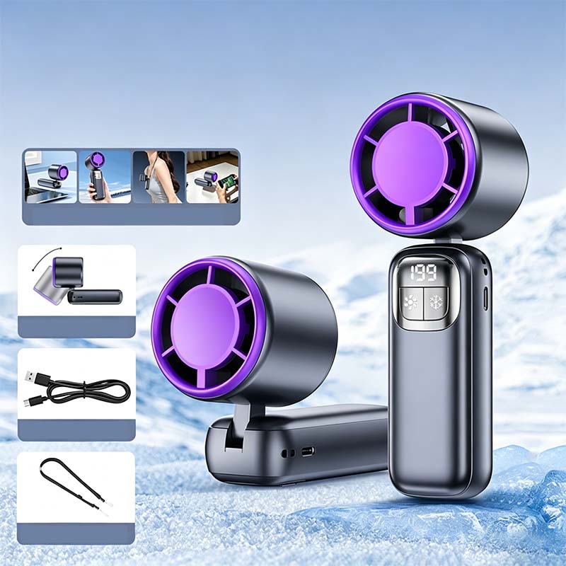 (Was 59.99 $, Now 24.99 $)!! Foldable Handheld Cooling Fan with LED Display