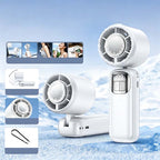 Ventilateur portatif pliable avec affichage LED