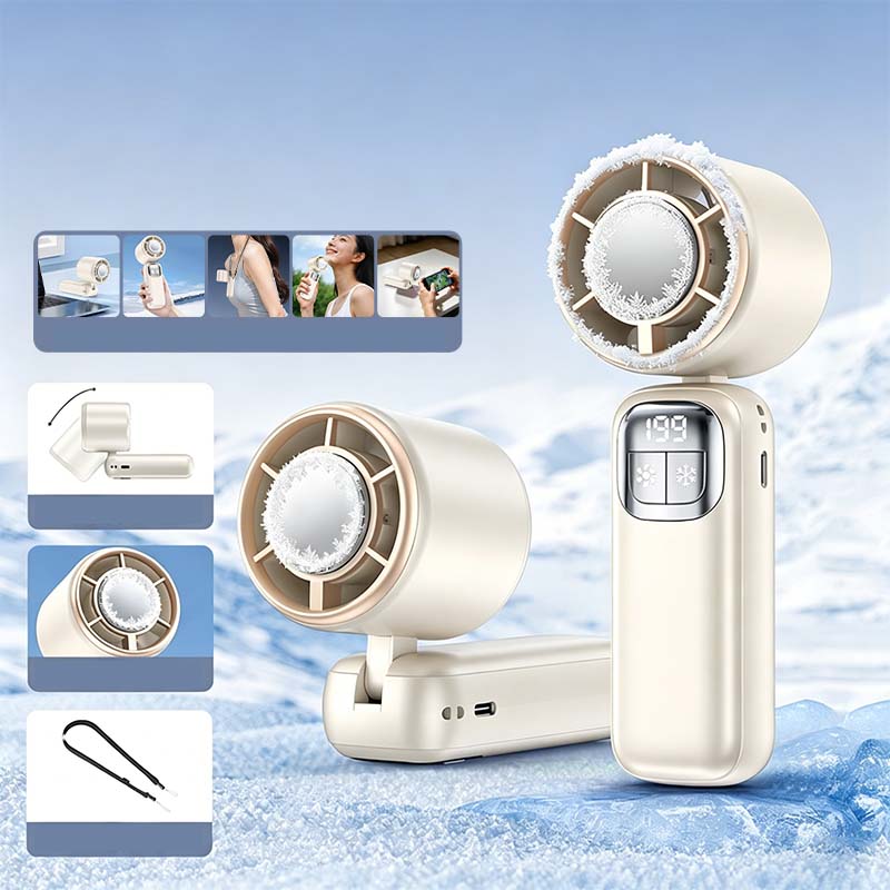 (Was 59.99 $, Now 24.99 $)!! Foldable Handheld Cooling Fan with LED Display