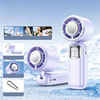 Ventilateur portatif pliable avec affichage LED