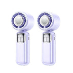 Ventilateur portatif pliable avec affichage LED