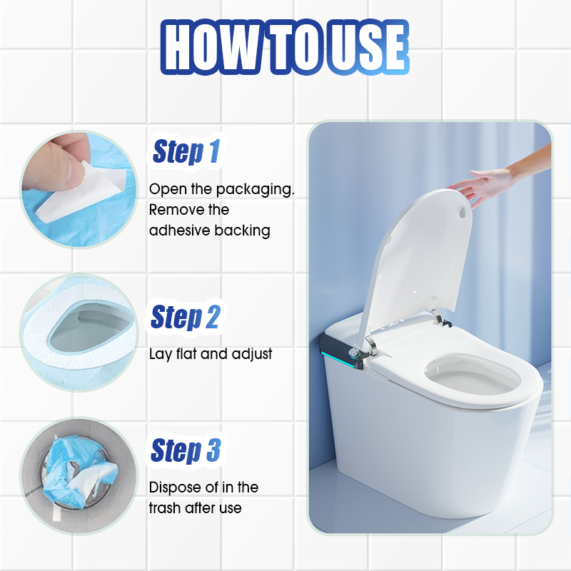 10PCS Disposable Waterproof Toilet Seat Covers