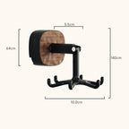 Support rotatif à 360° pour ustensiles de cuisine avec crochets suspendus